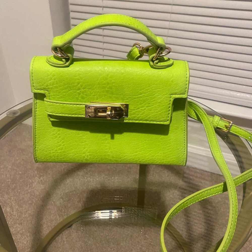 Fashion Nova Neon Green Mini Bag